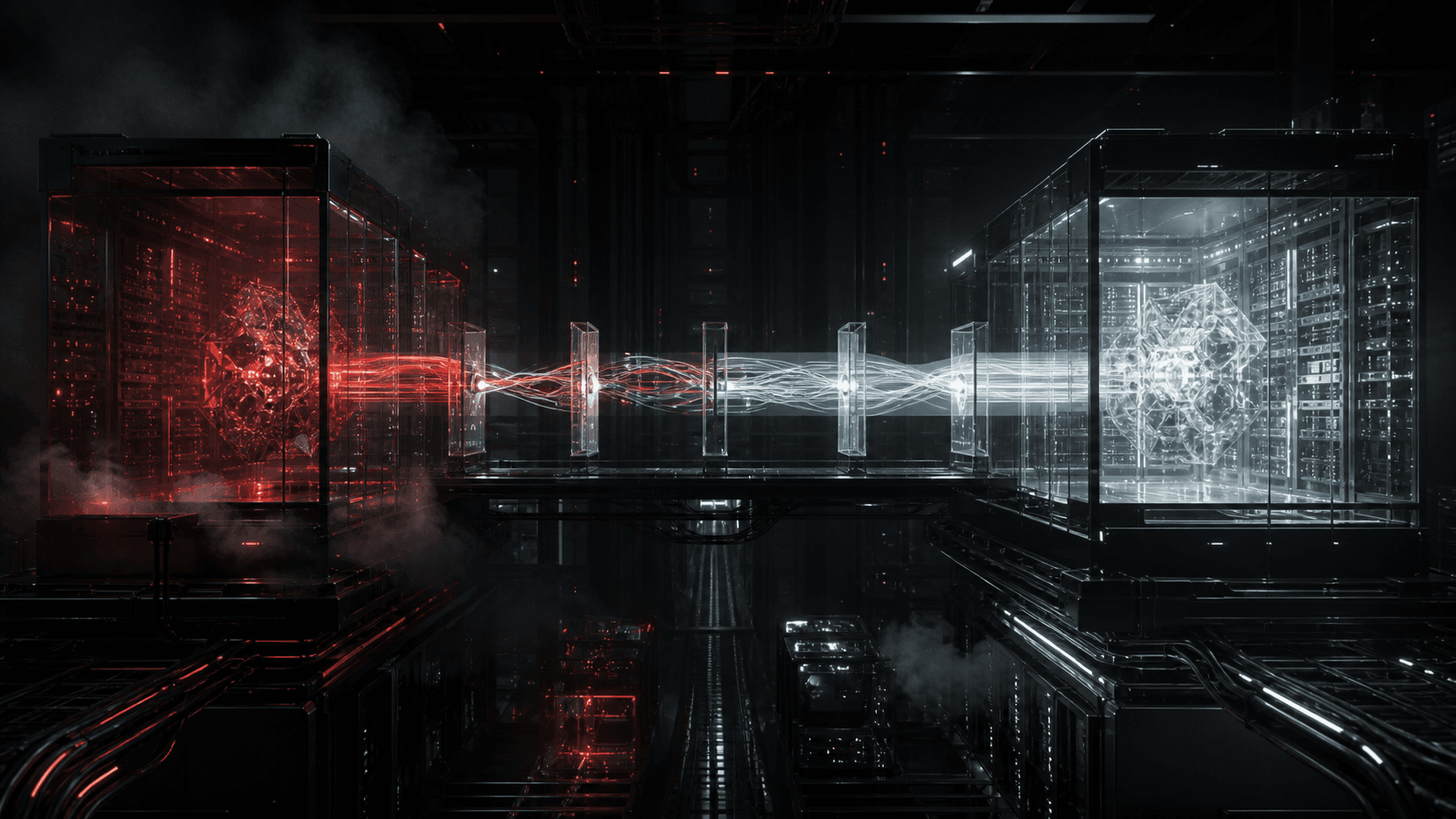 Inference traffic moving between an old compute core and a new production core
